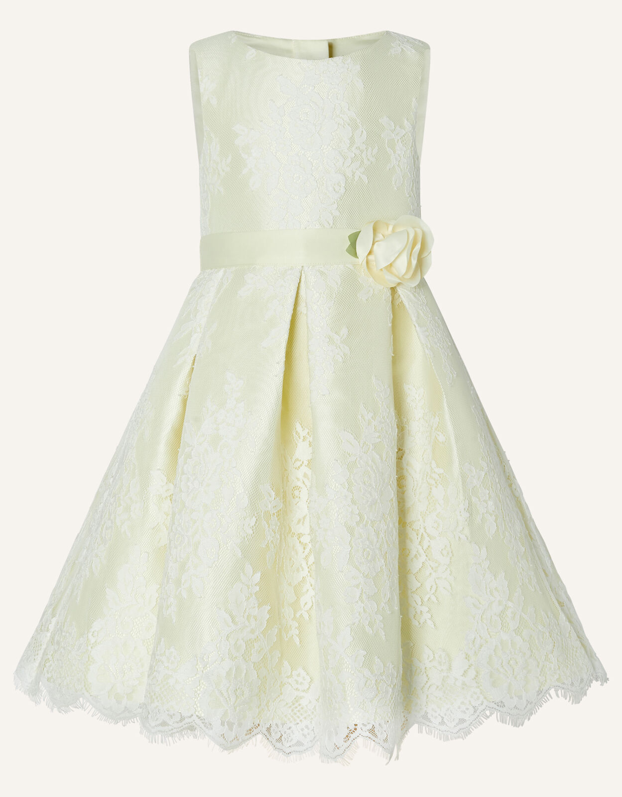 Lola Lace Dress Yellow