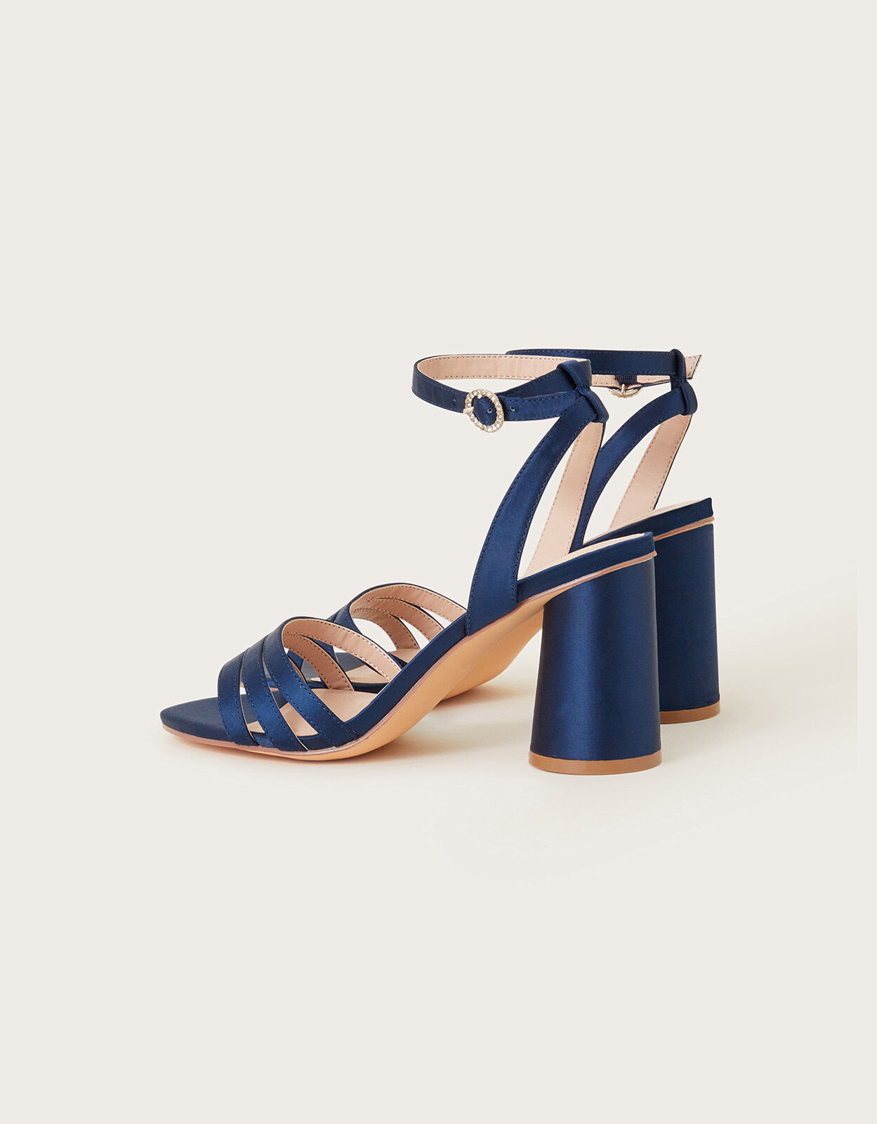Navy blue deals and gold sandals