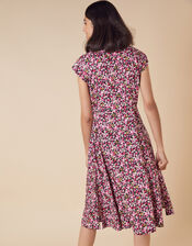 Ditsy Floral Shirt Dress in LENZING™ ECOVERO™, Pink (PINK), large