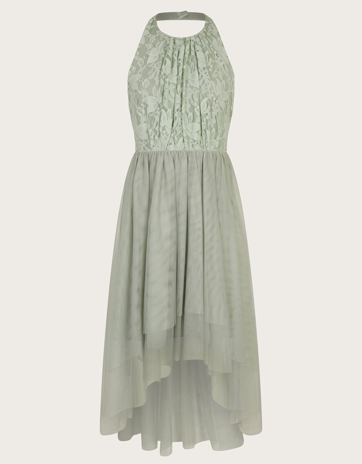 Mint green 2025 high low dress