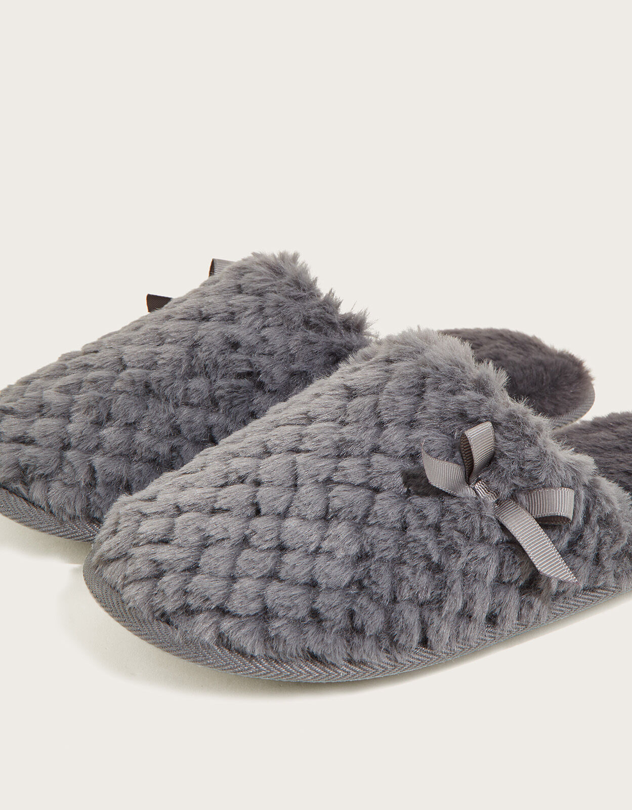 Womens grey 2024 slippers