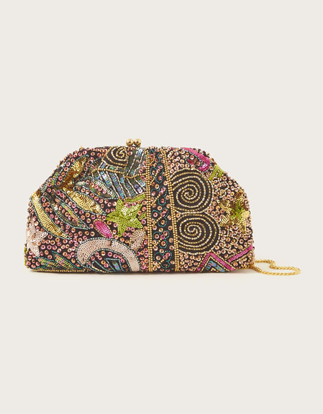Sequin Pouch Bag, , large