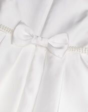 Henrietta Pearl Belt Dress, Ivory (IVORY), large