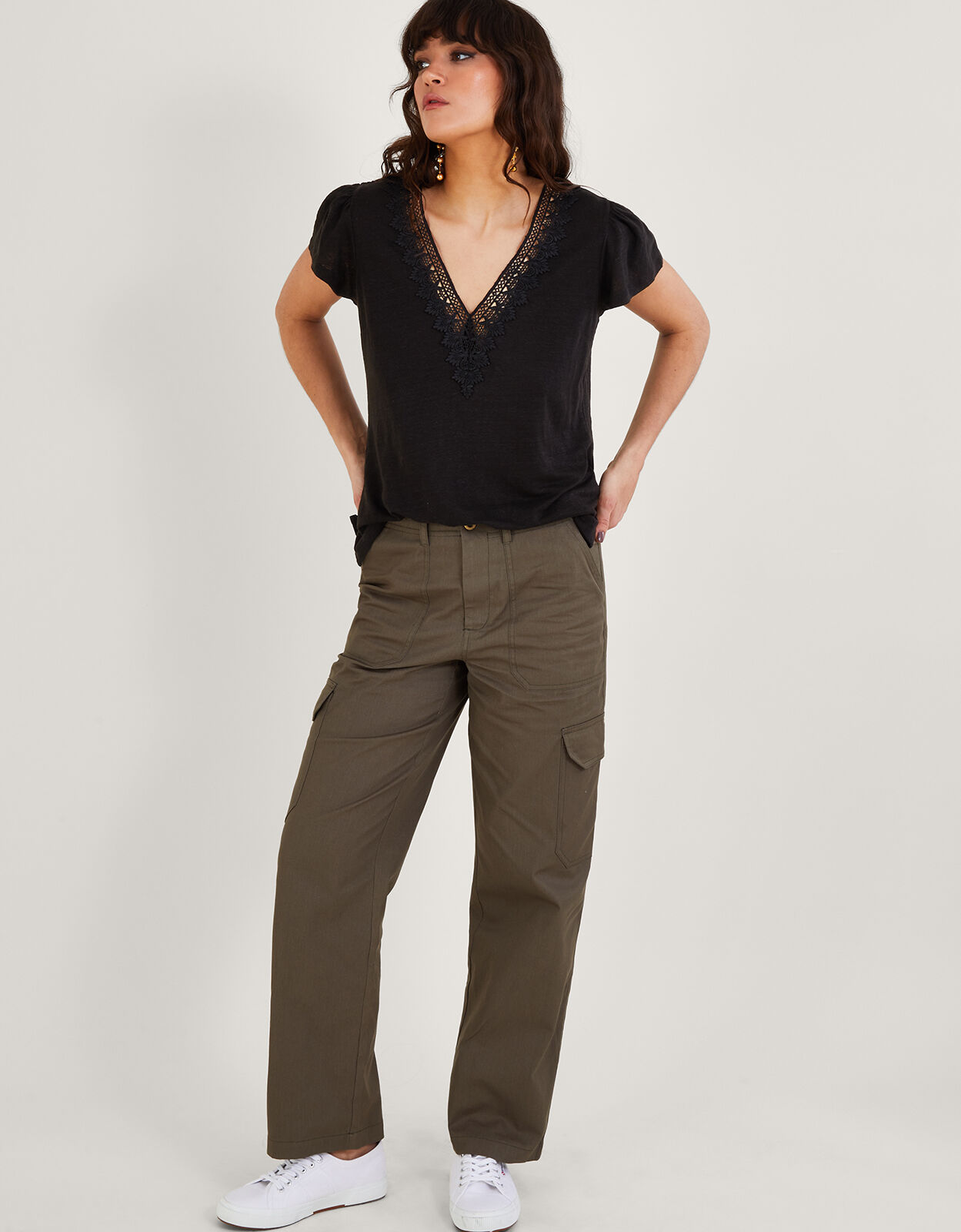 Monsoon emma linen trousers online