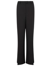 Tailored Wide-Leg Trousers, Black (BLACK), large