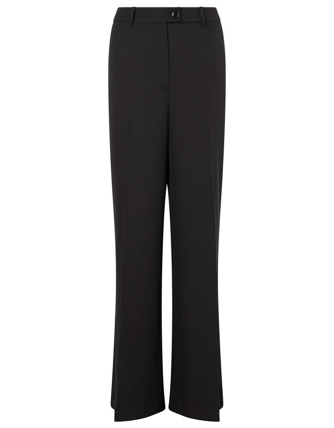 Tailored Wide-Leg Trousers, Black (BLACK), large