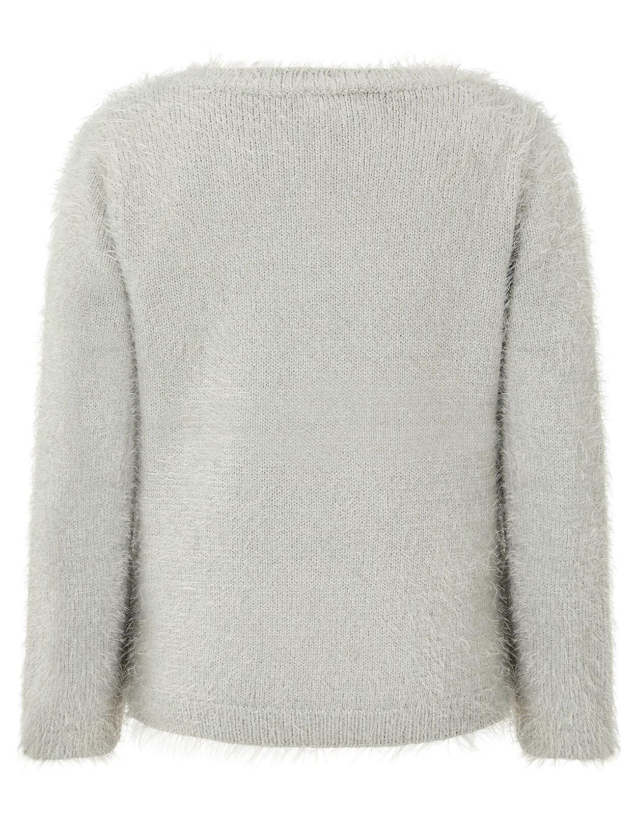 Grey discount fluffy jumper
