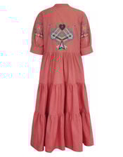 Tallulah and Hop Juliet Long Embroidered Dress, Pink (PINK), large