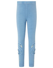 Flamingo Garment Dye Leggings, Blue (BLUE), large