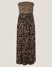 Ania Geometric Bandeau Dress, Black (BLACK), large