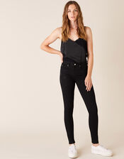 Nadine Star Sparkle Leg Jeans, Black (BLACK), large