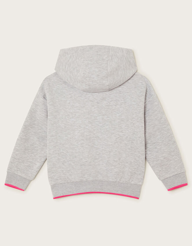 Happy Oversized Hoodie, Grey (GREY), large