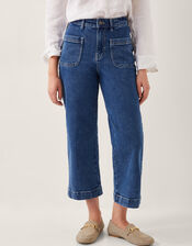 Arlo Regular Cropped Jeans, Blue (MID AUTHENTIC BLUE), large