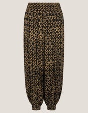 Arti Print Harem Pants, Black (BLACK), large