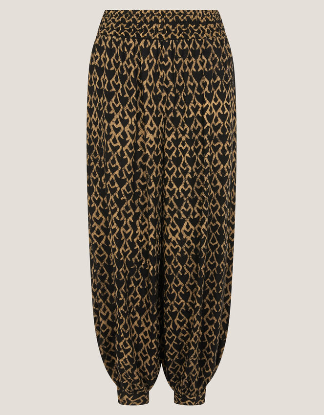 Arti Print Harem Pants, Black (BLACK), large