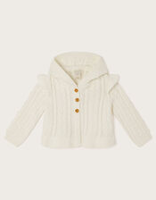 Baby Cable Knit Cardigan, Ivory (IVORY), large