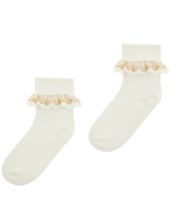 Lace Cuff Sock Set, Multi (MULTI), large