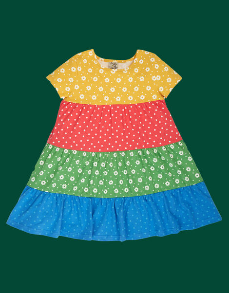 Frugi Rosie Rainbow Dress Multi, Multi (MULTI), large