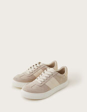 Faux Suede Sneakers, Natural (NEUTRAL), large
