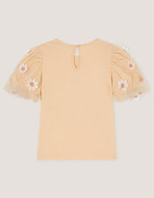 Bunny Graphic Appliqu&eacute; T-Shirt, Yellow (YELLOW), large