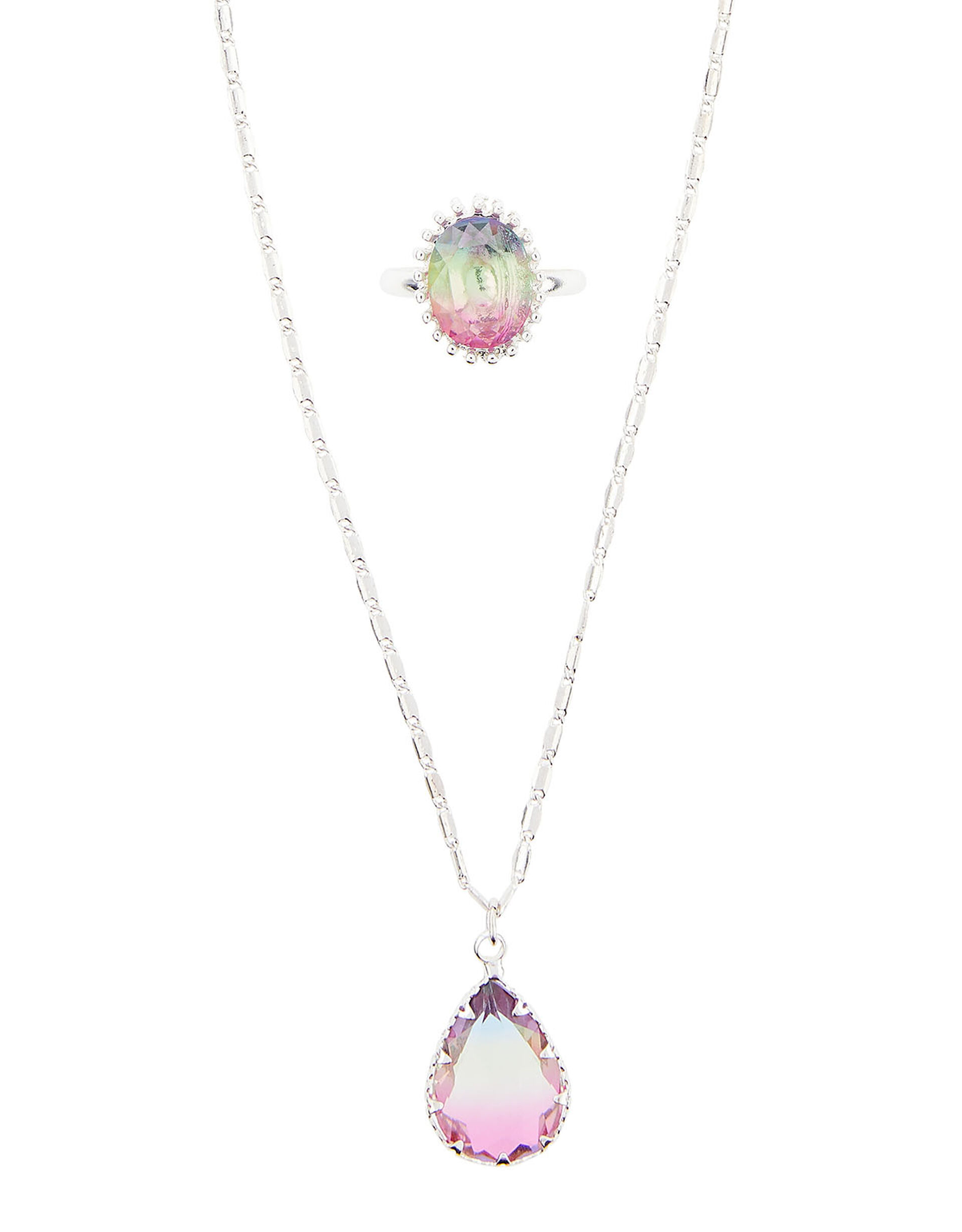 Rainbow Gem Jewellery Set, , large