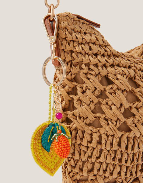 Lemon Bead Bag Charm, , large