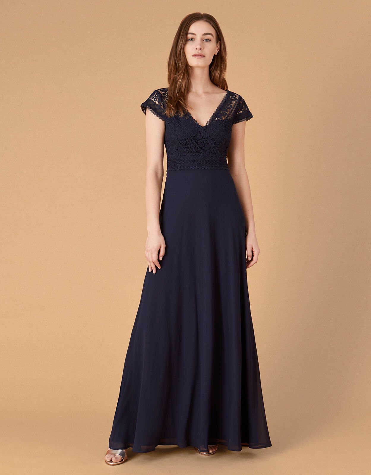 Lace bodice shop maxi dress