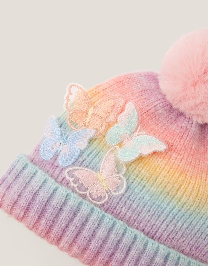 Butterfly Ombré Beanie Hat, Multi (MULTI), large