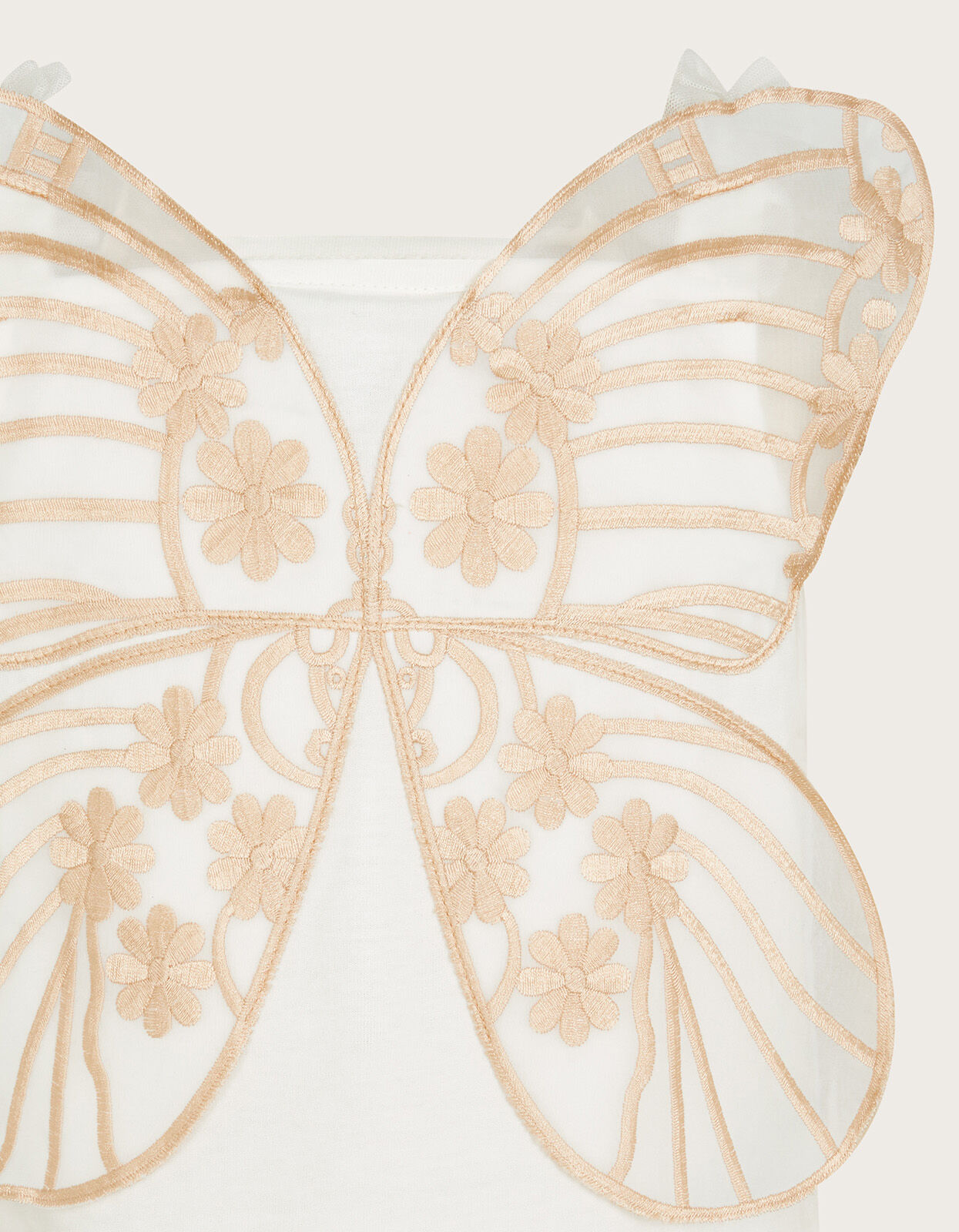 Land of Wonder Butterfly Wings Strappy Top Ivory