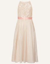 Truth Sequin Maxi Dress, Natural (CHAMPAGNE), large