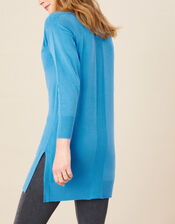 Longline Tunic, Blue (AQUA), large