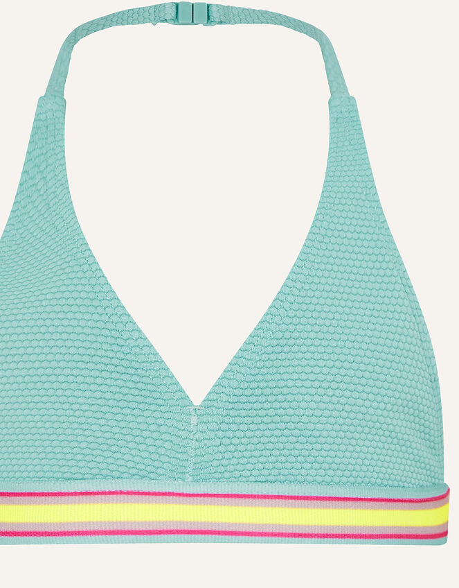 Sporty Textured Bikini Set, Blue (TURQUOISE), large