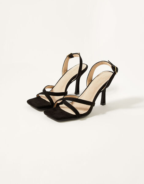 Barely There Strappy Occasion Heels, Black (BLACK), large