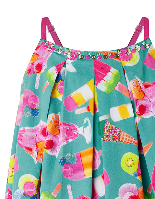 Erica Ice Lolly Satin Dress in Recycled 