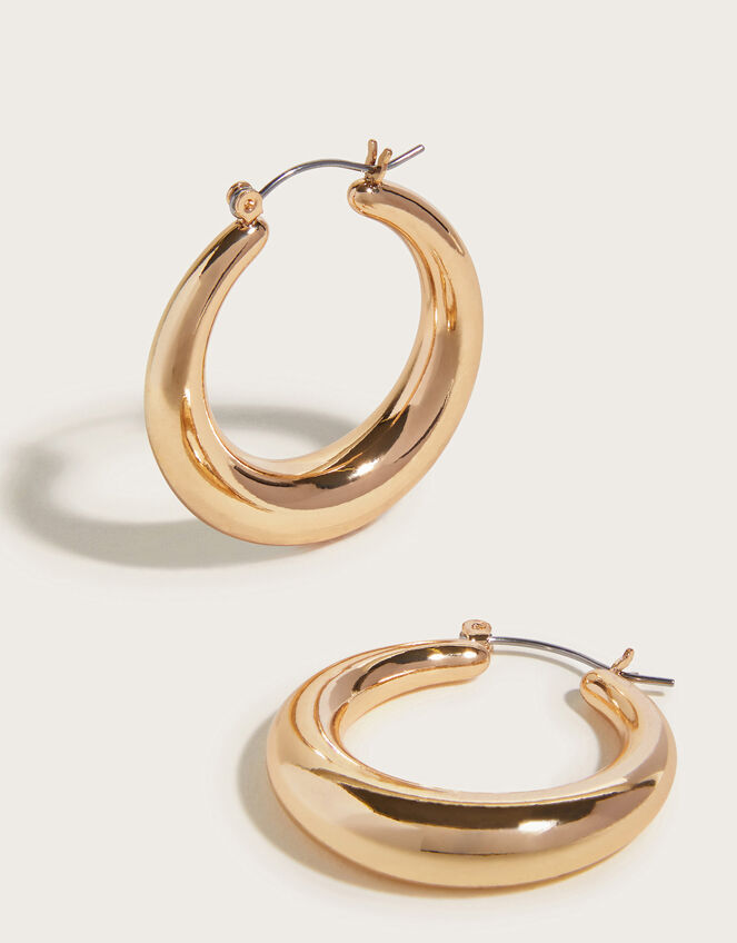 Chunky Hoop Earrings, , large