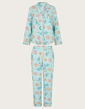 Celeste Celestial Print Pyjama Set, Teal (TEAL), large