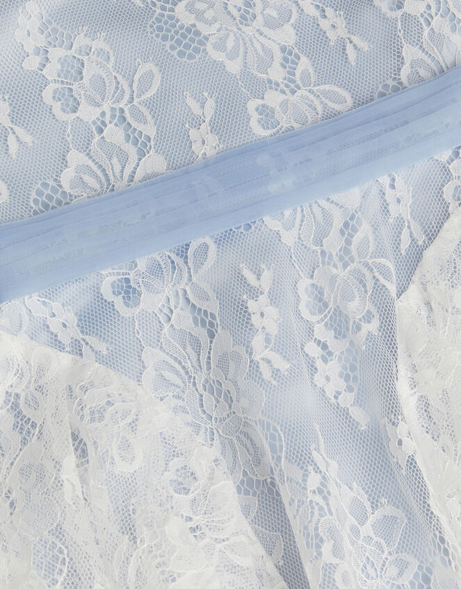 Joanie Cancan Ruffle Lace Dress, Blue (BLUE), large