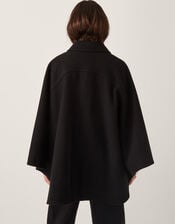 Ciara Cape Coat, Black (BLACK), large
