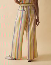 Clemence Elodie Stripe Wide Leg Trousers, Multi (MULTI), large