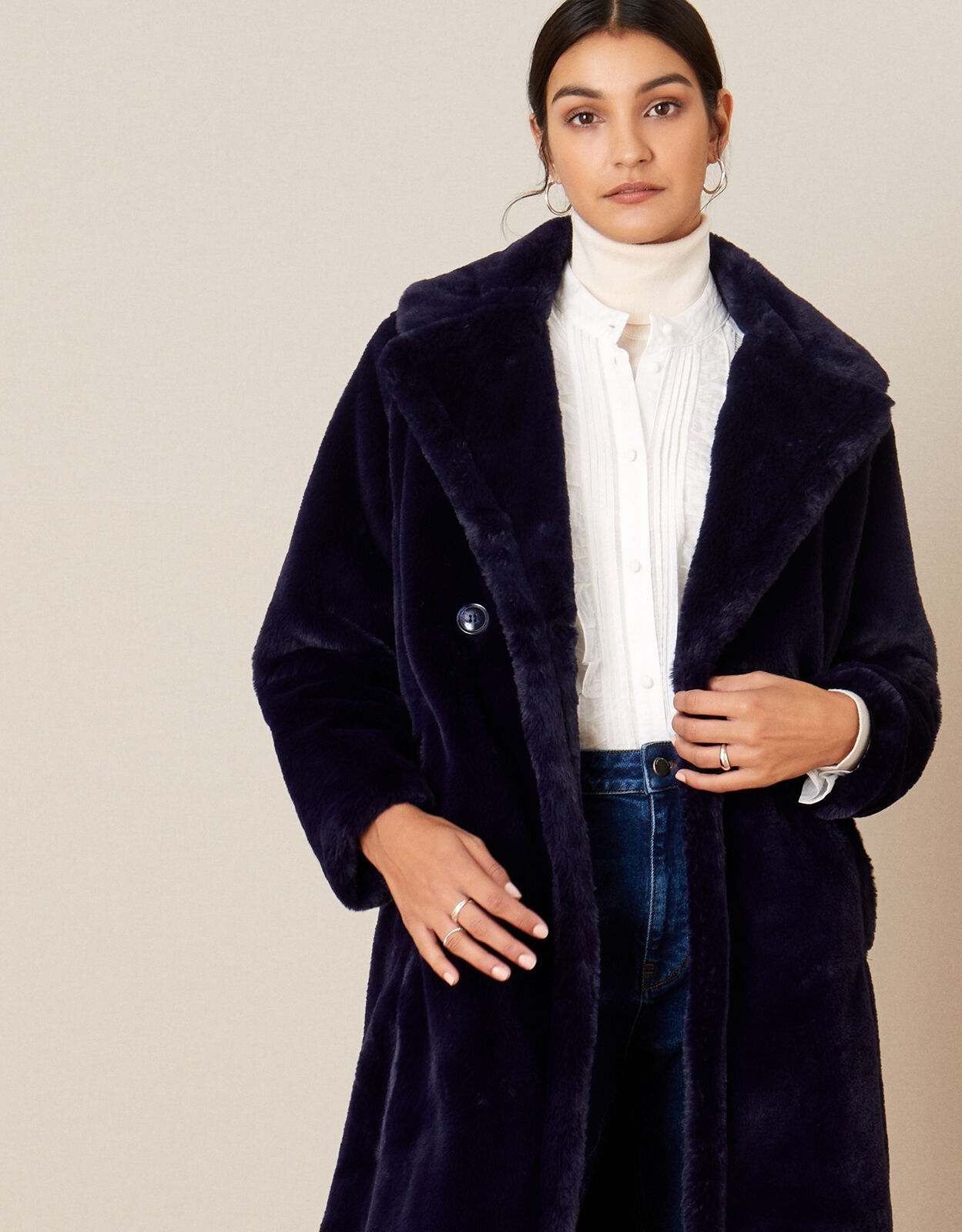 monsoon faux fur jacket
