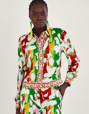 Holden Floral Jersey Jacket with Recycled Polyester, Green (GREEN), large