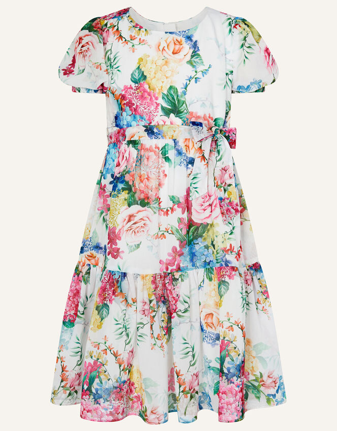 Isla Floral Print Chiffon Maxi Dress, Multi (MULTI), large