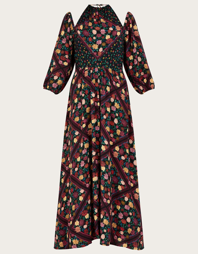 Sanvi Print Midi Dress, Blue (NAVY), large