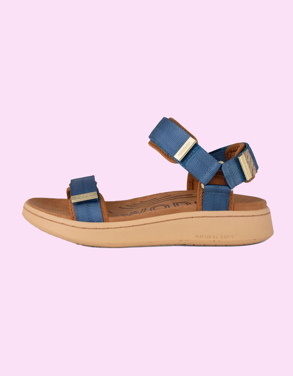 Woden Platform Sandals, Blue (BLUE), large