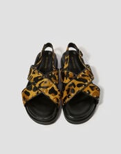 Suki Stud Leopard Print Sandals, Natural (NEUTRAL), large