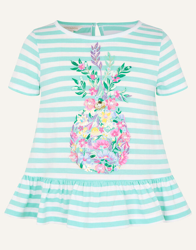 Sequin Pineapple T-Shirt , Green (GREEN), large