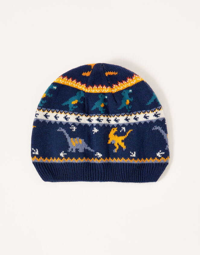 Corey Dinosaur Fair Isle Beanie, Multi (MULTI), large