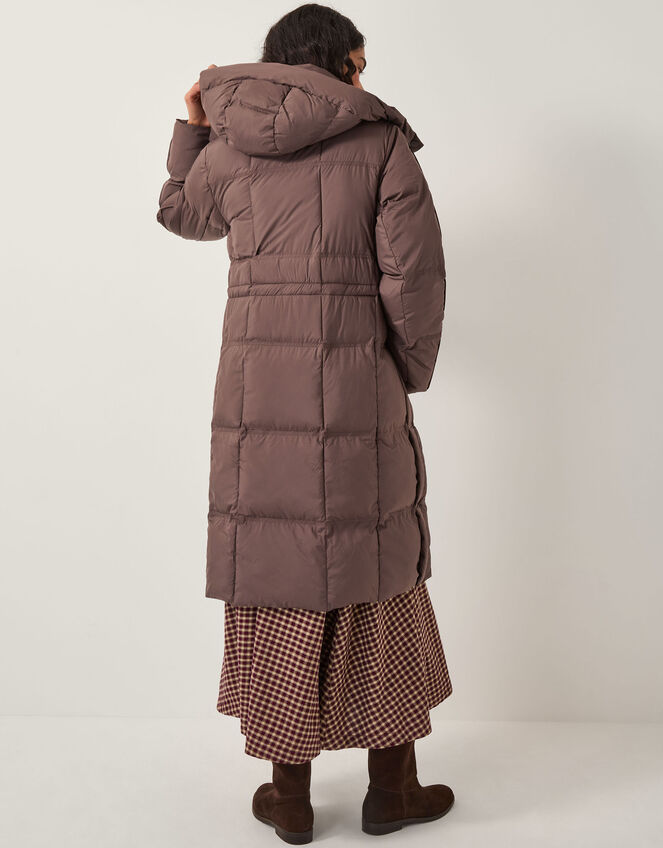 Molly Long Puffer Coat, Brown (CHOCOLATE), large