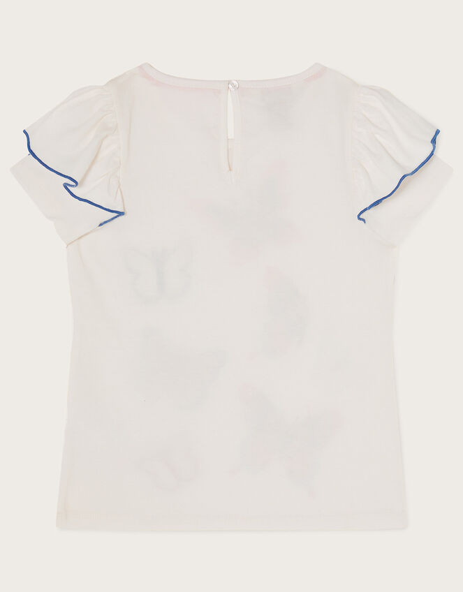 Sequin Embellished Butterfly Top , Ivory (IVORY), large