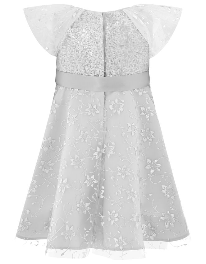 Baby Millie Sequin Party Dress Silver Baby Girl Dresses